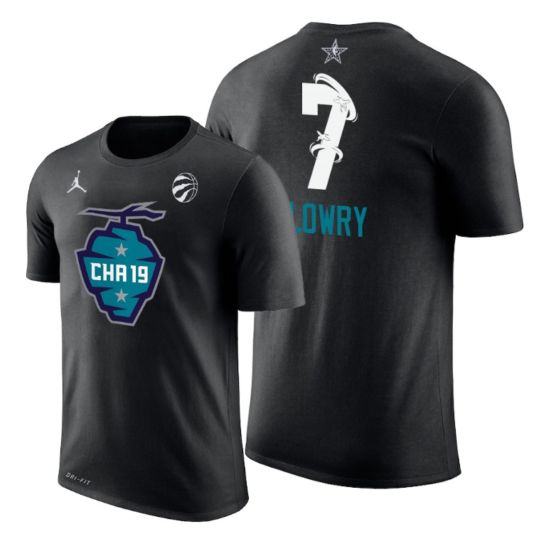 Toronto Raptors Kyle Lowry 2019 All-Star The Buzz Side Sweep Black T-Shirt Toronto Raptors Kyle Lowry 2019 All-Star The Buzz Side Sweep Black T-Shirt