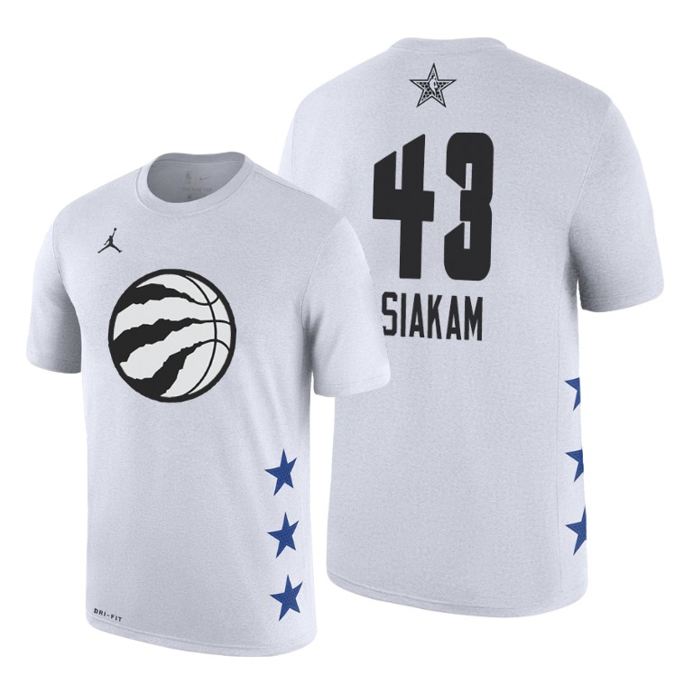 Toronto Raptors Pascal Siakam 2019 All-Star Game Name & Number White T-Shirt