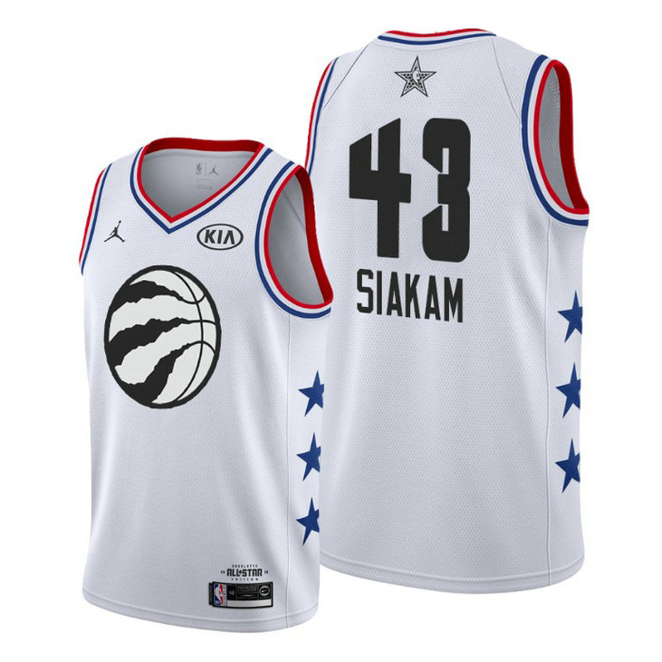 Toronto Raptors #43 Pascal Siakam White 2019 All-Star Jersey Toronto Raptors #43 Pascal Siakam White 2019 All-Star Jersey