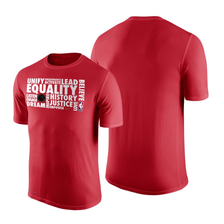 Red 2019 Black History Month Pregame Legend Performance T-Shirt