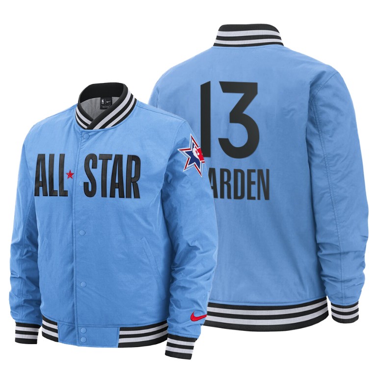 James Harden Houston Rockets 2020 NBA All-Star Game Western Conference Courtside Full-Snap Blue #13 Jacket James Harden Houston Rockets 2020 NBA All-Star Game Western Conference Courtside Full-Snap Blue #13 Jacket