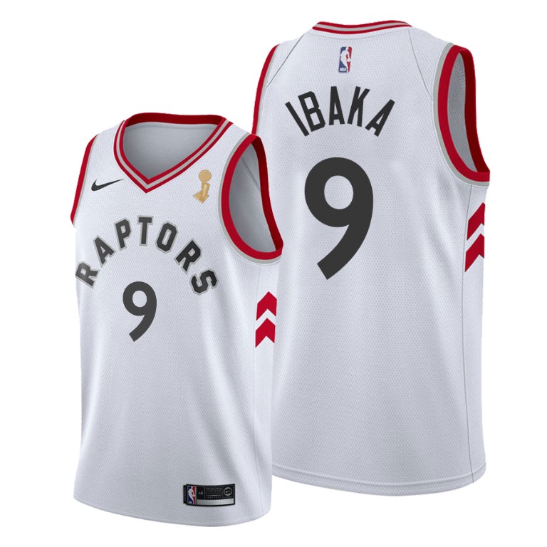 Toronto Raptors #9 Serge Ibaka 2019 NBA Finals Champions White Association Jersey Toronto Raptors #9 Serge Ibaka 2019 NBA Finals Champions White Association Jersey