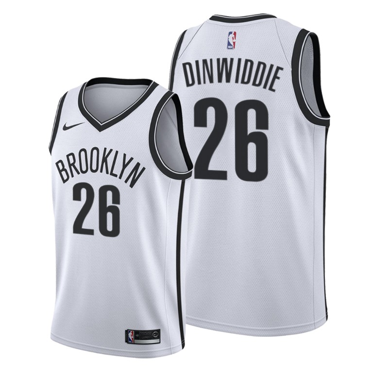 Spencer Dinwiddie Brooklyn Nets #26 White 2019-20 Association Edition Jersey Spencer Dinwiddie Brooklyn Nets #26 White 2019-20 Association Edition Jersey