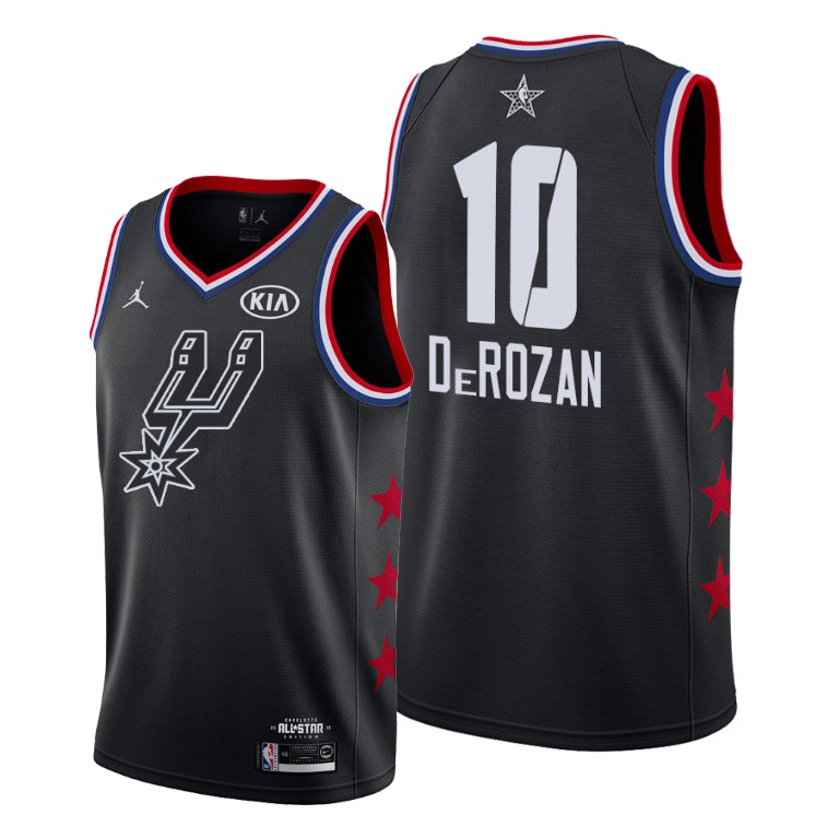 San Antonio Spurs #10 DeMar DeRozan Black 2019 All-Star Jersey San Antonio Spurs #10 DeMar DeRozan Black 2019 All-Star Jersey