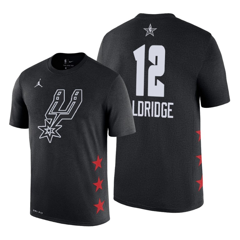 San Antonio Spurs LaMarcus Aldridge 2019 All-Star Game Name & Number Black T-Shirt San Antonio Spurs LaMarcus Aldridge 2019 All-Star Game Name & Number Black T-Shirt