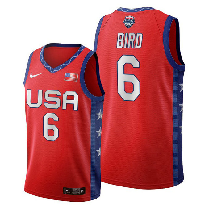 WOMEN USA National Team #6 Sue Bird Red 2020 Tokyo Olympics Jersey WOMEN USA National Team #6 Sue Bird Red 2020 Tokyo Olympics Jersey