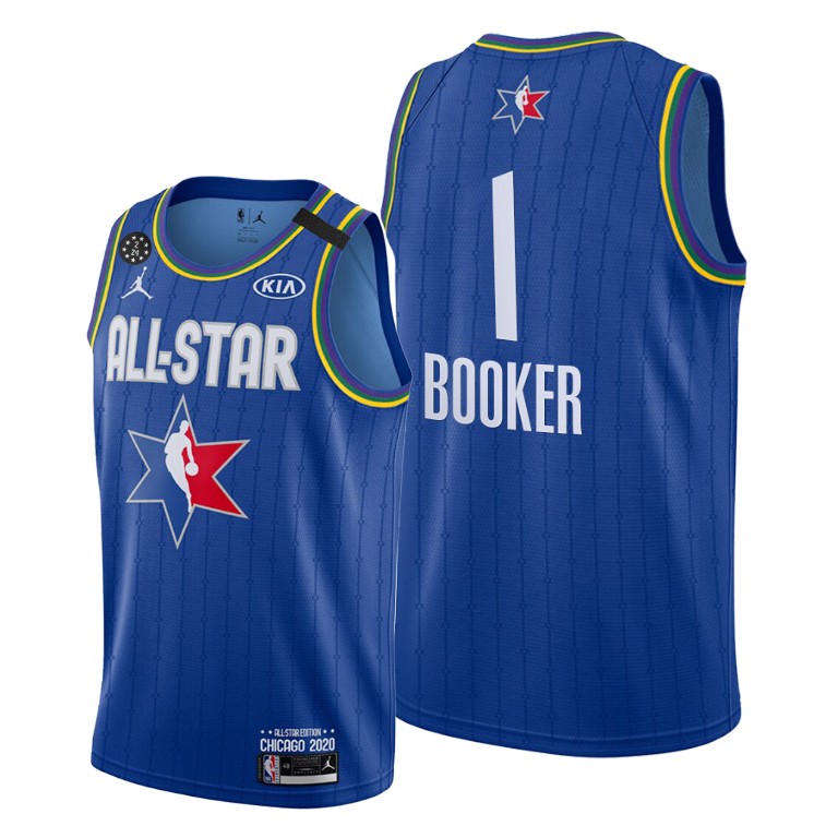 Suns #1 Devin Booker Blue 2020 All-Star Game Jersey Suns #1 Devin Booker Blue 2020 All-Star Game Jersey