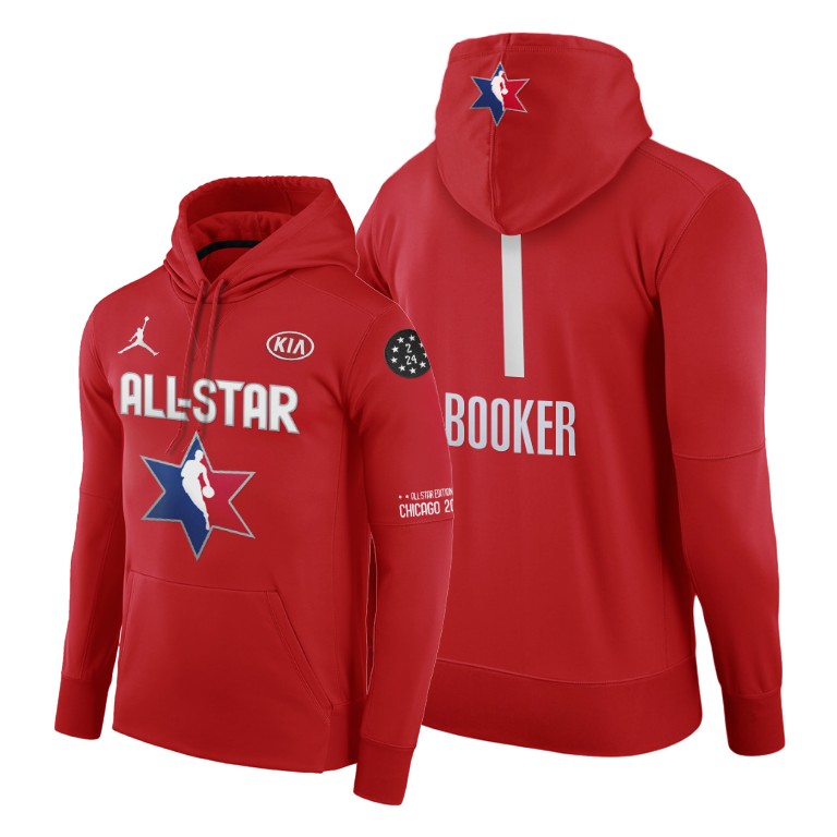 Phoenix Suns Devin Booker 2020 All-Star Game Respect Kobe Red Hoodie