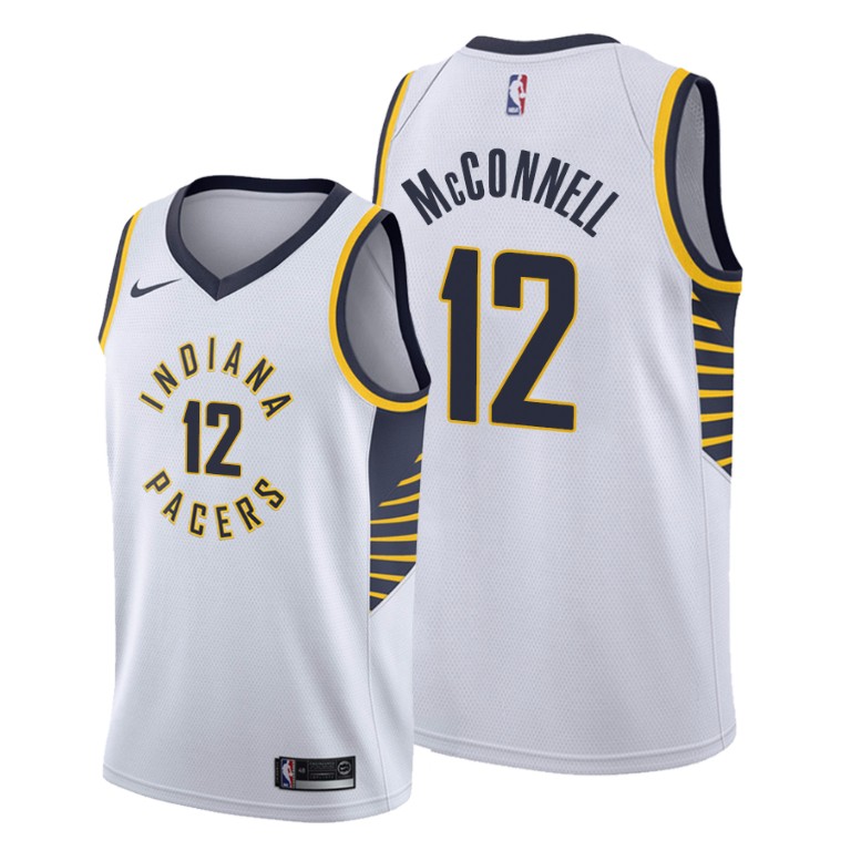 T.J. McConnell Indiana Pacers #12 2019-20 Association Jersey T.J. McConnell Indiana Pacers #12 2019-20 Association Jersey