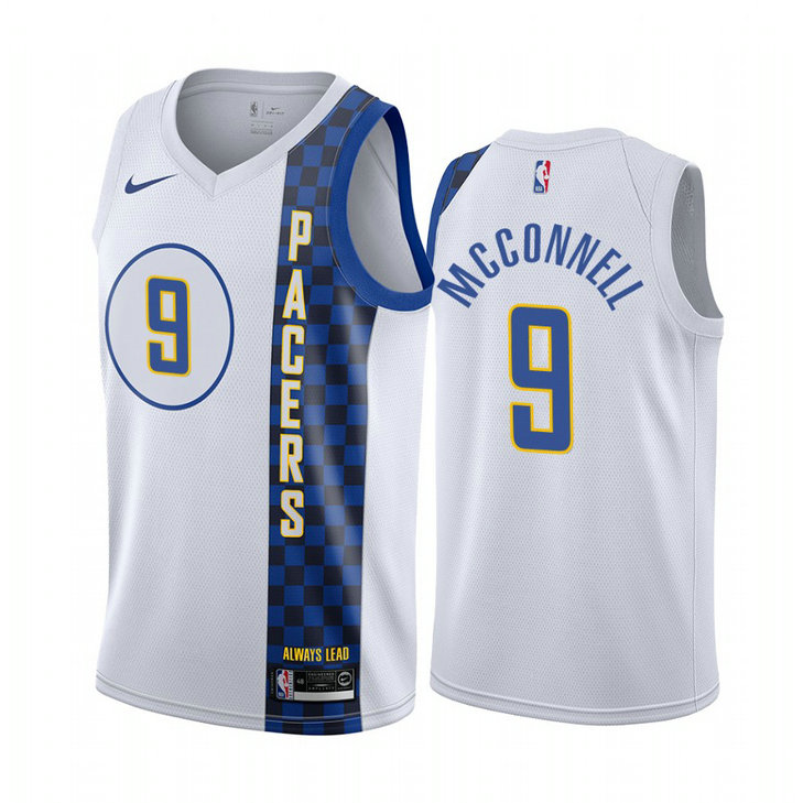 T.J. McConnell Indiana Pacers #9 2019-20 City Jersey T.J. McConnell Indiana Pacers #9 2019-20 City Jersey