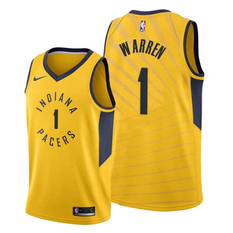 T.J. Warren Indiana Pacers #1 2019-20 Statement Jersey T.J. Warren Indiana Pacers #1 2019-20 Statement Jersey