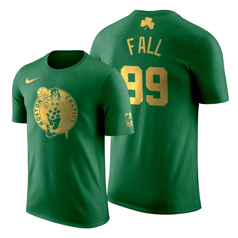 2020 St. Patrick's Day Boston Celtics Tacko Fall #99 Green Golden Limited T-shirt