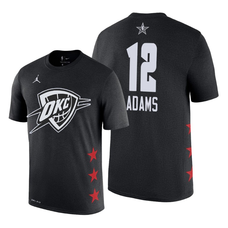 Oklahoma City Thunder Steven Adams 2019 All-Star Game Name & Number Black T-Shirt Oklahoma City Thunder Steven Adams 2019 All-Star Game Name & Number Black T-Shirt