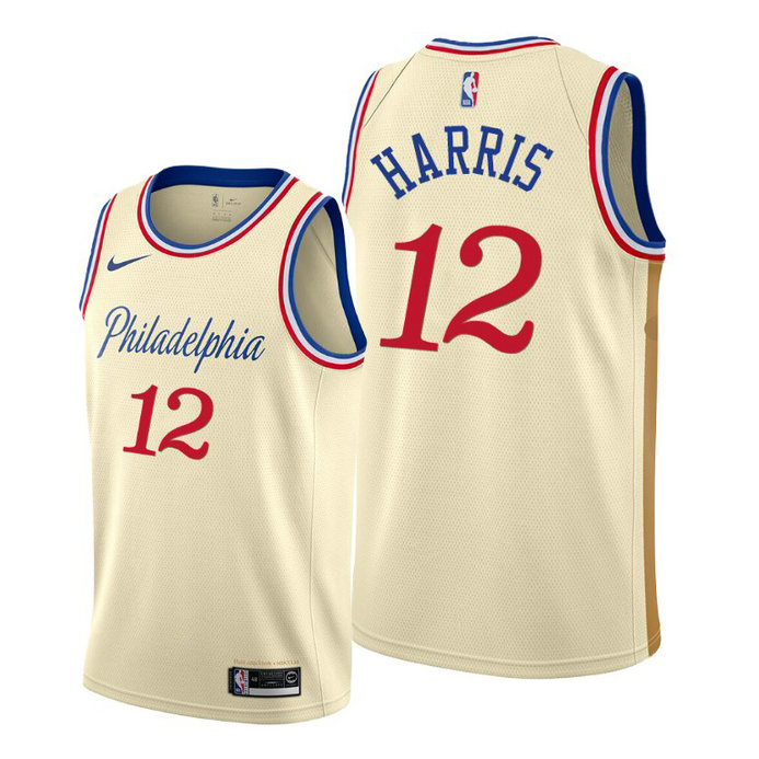 Tobias Harris Philadelphia 76ers #12 Cream 2019-20 City Jersey Tobias Harris Philadelphia 76ers #12 Cream 2019-20 City Jersey