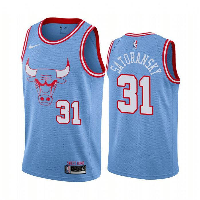 Tomas Satoransky Chicago Bulls #31 Blue 2019-20 City Jersey