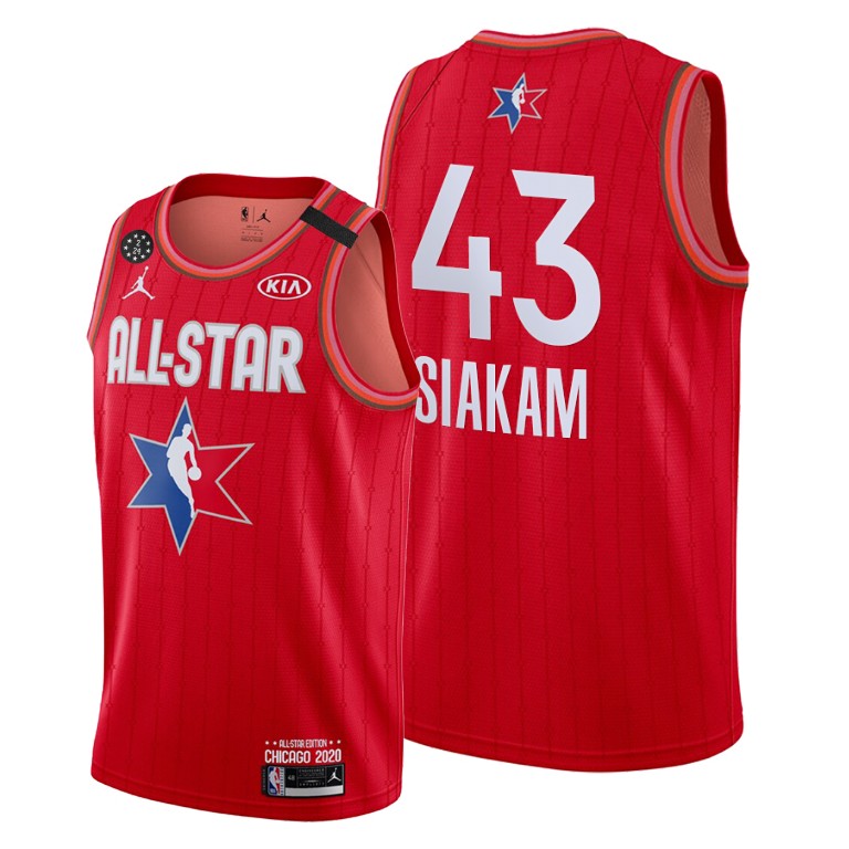 Toronto Raptors #43 Pascal Siakam Red 2020 NBA All-Star Game Eastern Conference Jersey Toronto Raptors #43 Pascal Siakam Red 2020 NBA All-Star Game Eastern Conference Jersey