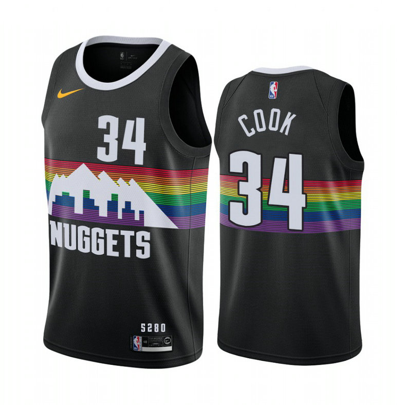 Tyler Cook Denver Nuggets #34 Black City Jersey With 2023 NBA finals patch Tyler Cook Denver Nuggets #34 Black City Jersey With 2023 NBA finals patch