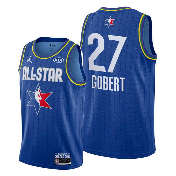 Utah Jazz #27 Rudy Gobert Blue 2020 NBA All-Star Game Reserves Jersey Utah Jazz #27 Rudy Gobert Blue 2020 NBA All-Star Game Reserves Jersey