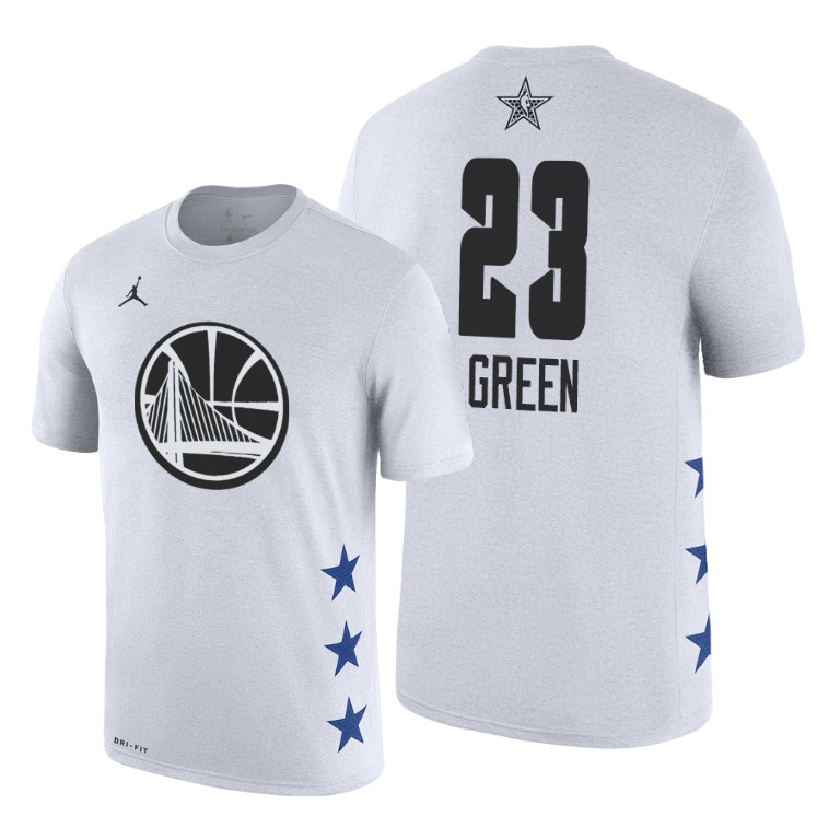 Golden State Warriors Draymond Green 2019 All-Star Game Name & Number White T-Shirt