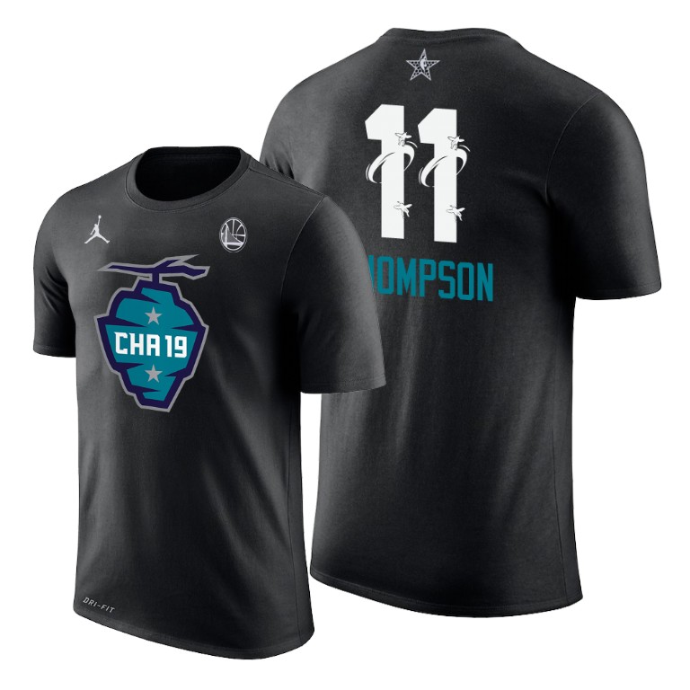 Golden State Warriors Klay Thompson 2019 All-Star The Buzz Side Sweep Black T-Shirt Golden State Warriors Klay Thompson 2019 All-Star The Buzz Side Sweep Black T-Shirt