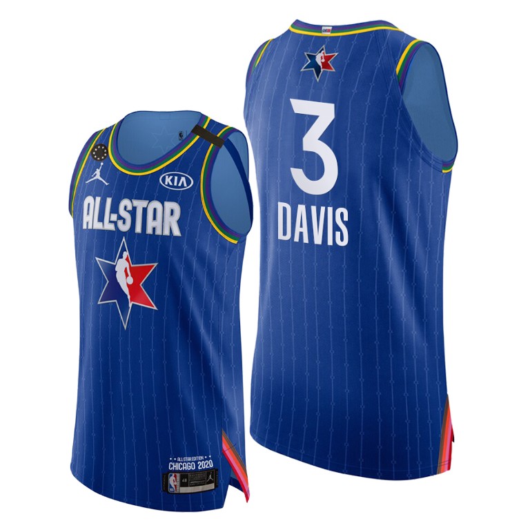 Los Angeles Lakers #3 Anthony Davis Blue 2020 NBA All-Star Game Authentic Jersey Los Angeles Lakers #3 Anthony Davis Blue 2020 NBA All-Star Game Authentic Jersey