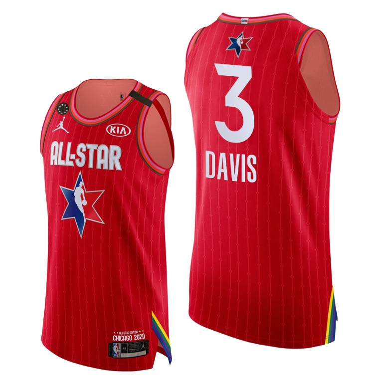Los Angeles Lakers #3 Anthony Davis Red 2020 NBA All-Star Game Authentic Jersey Los Angeles Lakers #3 Anthony Davis Red 2020 NBA All-Star Game Authentic Jersey