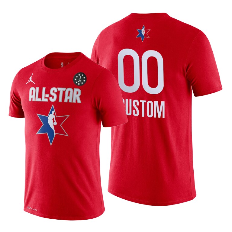 Custom 2020 NBA All-Star Game Western Conference T-Shirt - Red Custom 2020 NBA All-Star Game Western Conference T-Shirt - Red