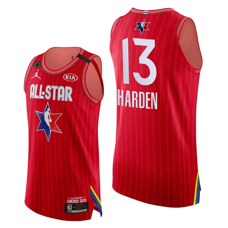 Houston Rockets #13 James Harden Red 2020 NBA All-Star Game Authentic Jersey Houston Rockets #13 James Harden Red 2020 NBA All-Star Game Authentic Jersey