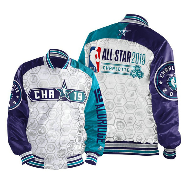 LaMarcus Aldridge 2019 All-Star Game Varsity Satin Full-Zip White #12 Jacket LaMarcus Aldridge 2019 All-Star Game Varsity Satin Full-Zip White #12 Jacket