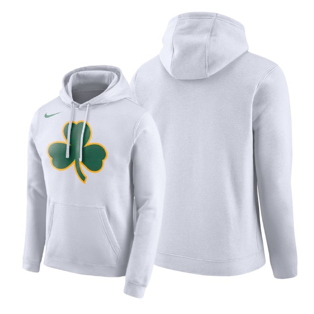 2018-19 Boston Celtics White City Hoodie 2018-19 Boston Celtics White City Hoodie