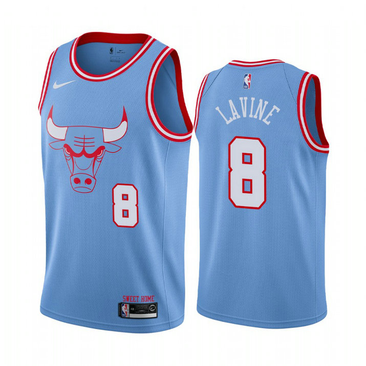Zach LaVine Chicago Bulls #8 Blue 2019-20 City Jersey