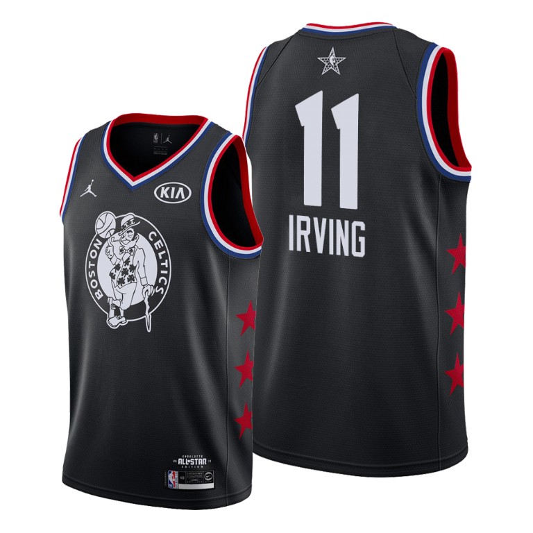 Boston Celtics #11 Kyrie Irving Black 2019 All-Star Game Finished Jersey