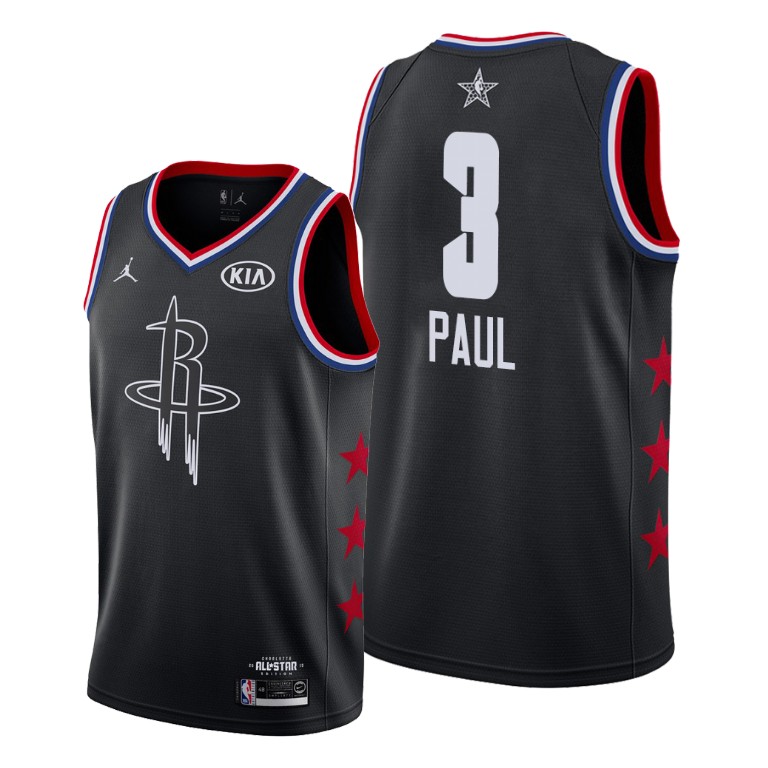 Houston Rockets #3 Chris Paul Black 2019 All-Star Game Finished Jersey Houston Rockets #3 Chris Paul Black 2019 All-Star Game Finished Jersey