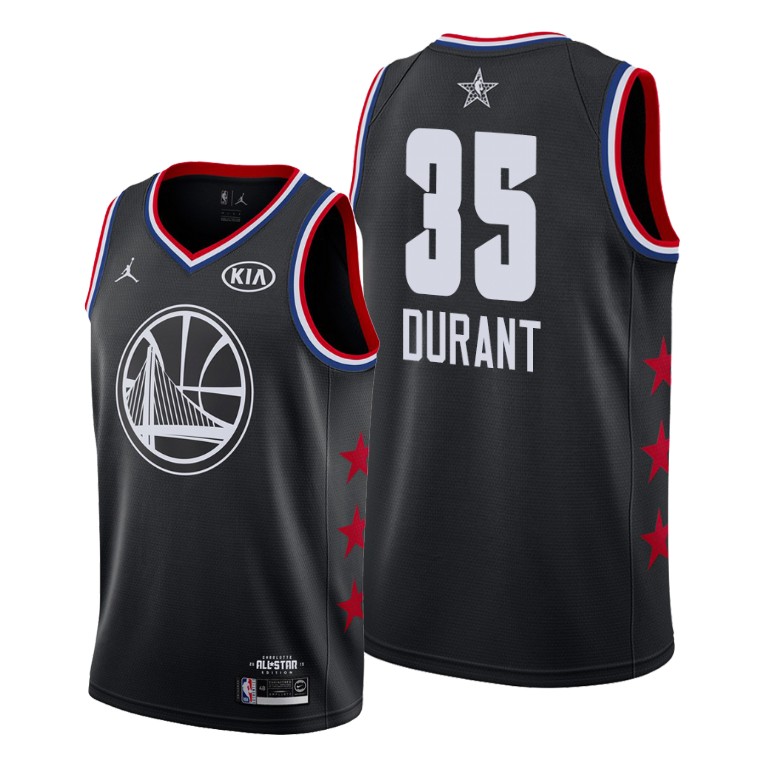 Golden State Warriors #35 Kevin Durant Black 2019 All-Star Game Finished Jersey Golden State Warriors #35 Kevin Durant Black 2019 All-Star Game Finished Jersey