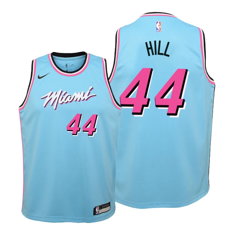 YOUTH Miami Heat Duncan Robinson #55 City Blue Jersey With 2023 NBA finals patch 