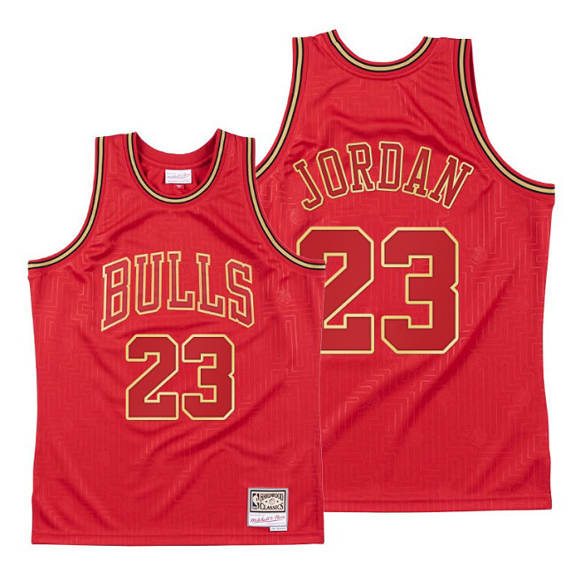 Michael Jordan 2020 CNY Chicago Bulls Red Throwback Jersey Michael Jordan 2020 CNY Chicago Bulls Red Throwback Jersey