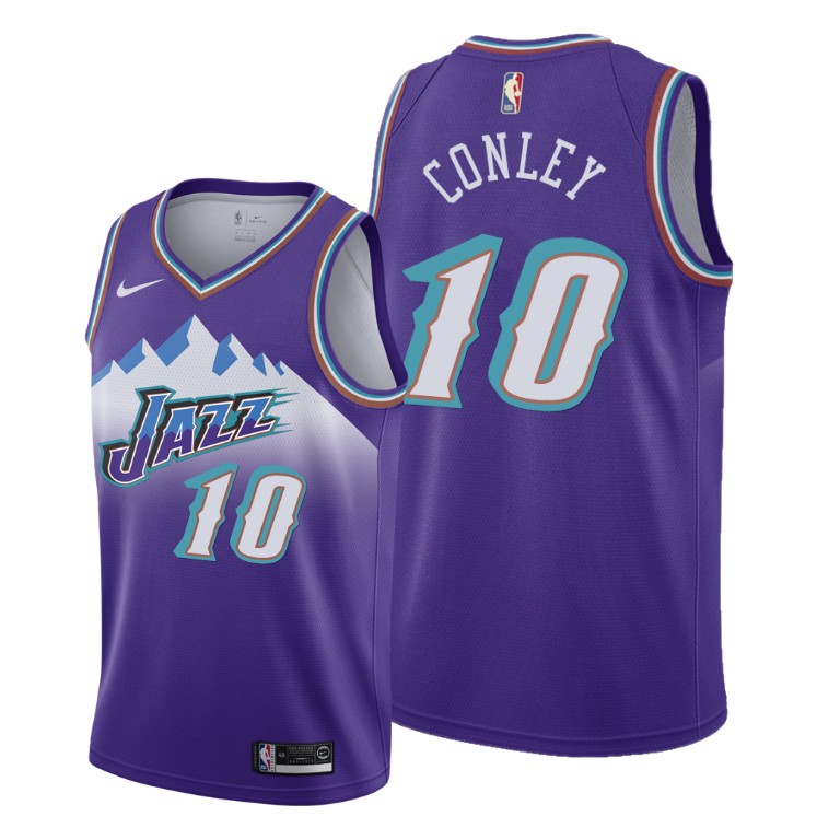 Mike Conley Jr. Utah Jazz 2019-20 Hardwood Classics Purple Jersey Mike Conley Jr. Utah Jazz 2019-20 Hardwood Classics Purple Jersey