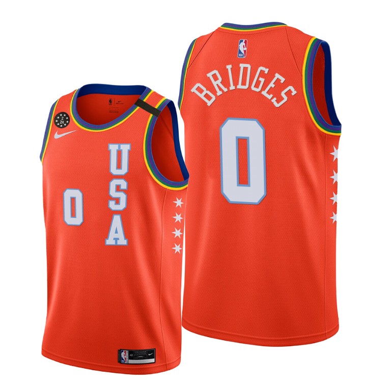 Miles Bridges USA Team 2020 NBA Rising Star Jersey Charlotte Hornets #0 Red