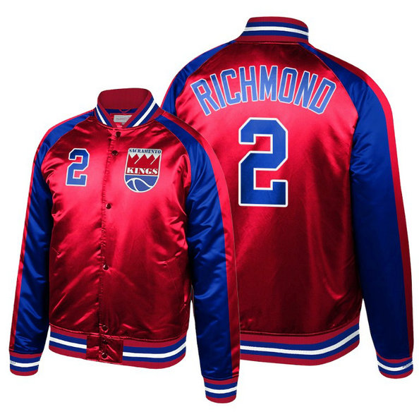 Kings Mitch Richmond Hardwood Classics Colorblock Satin Red Jacket