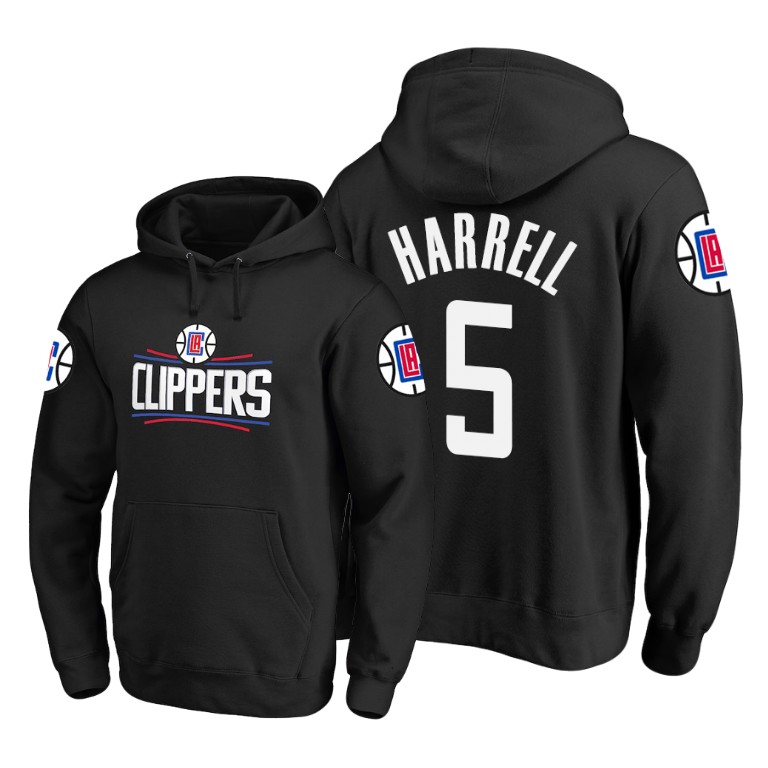 Los Angeles Clippers Montrezl Harrell #5 Primary Logo Black Hoodie