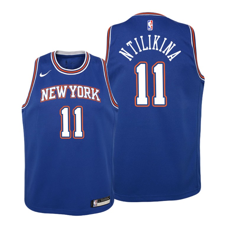 YOUTH New York Knicks 2019-20 Frank Ntilikina #11 Statement Royal Jersey