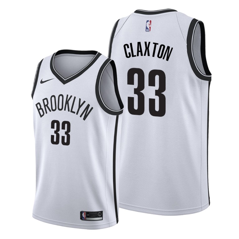 2019 Draft Brooklyn Nets Nicolas Claxton 2019-20 Association Jersey 2019 Draft Brooklyn Nets Nicolas Claxton 2019-20 Association Jersey