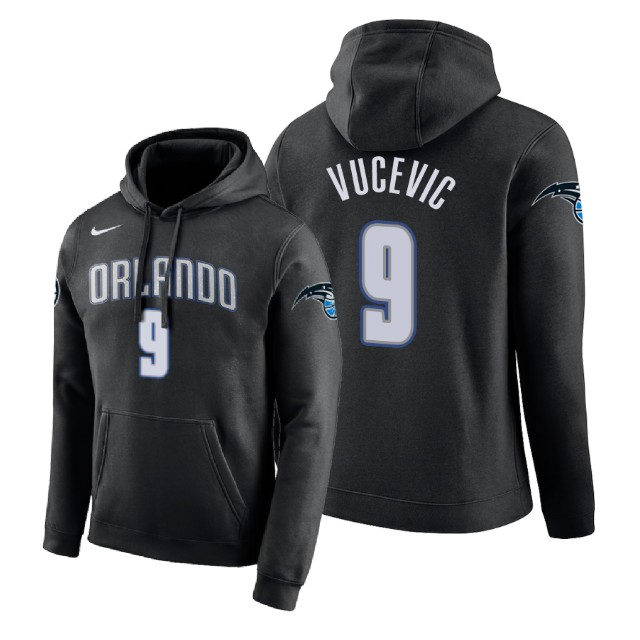 Orlando Magic Nikola Vucevic #9 Black 2018 City Edition Hoodie Orlando Magic Nikola Vucevic #9 Black 2018 City Edition Hoodie