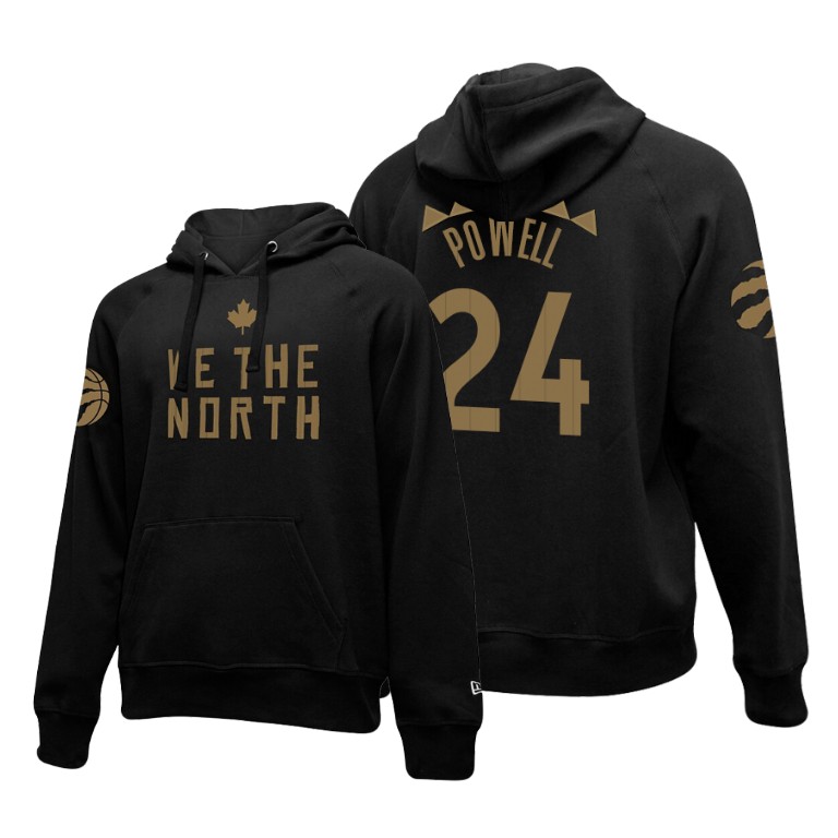 Norman Powell #24 Toronto Raptors 2019-20 City Black Hometown Hoodie