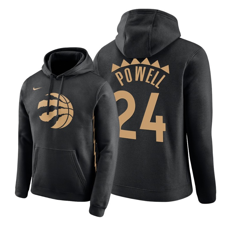 Norman Powell #24 Toronto Raptors 2019-20 City Black Pullover Hoodie