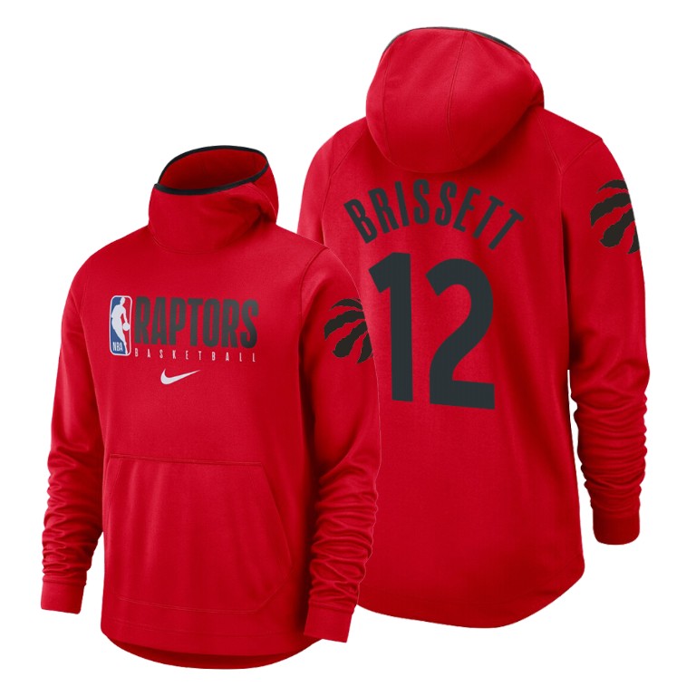 Oshae Brissett #12 Toronto Raptors 2019-20 Spotlight Red Hoodie