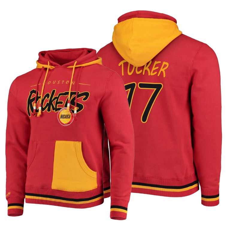 NBA Raptors P.J. Tucker #17 HWC Red Pullover Hoodie