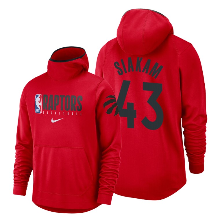 Toronto Raptors Pascal Siakam #43 Spotlight Red Hoodie Toronto Raptors Pascal Siakam #43 Spotlight Red Hoodie