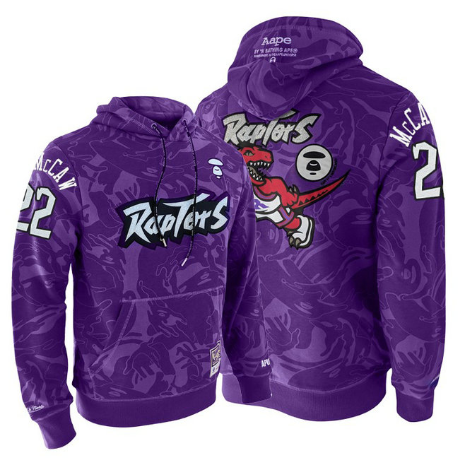 Raptors AAPE x M&N Patrick McCaw #22 Hardwood Classics Hoodie