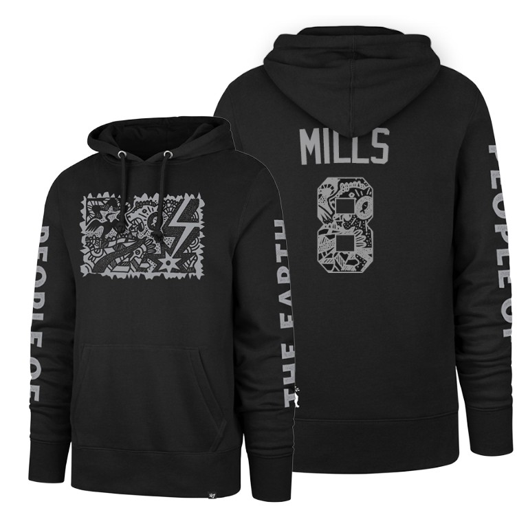 Patty Mills #8 Spurs X Patty Mills X Tap Pilam Black Hoodie Patty Mills #8 Spurs X Patty Mills X Tap Pilam Black Hoodie